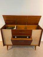 Vintage audiomeubel met uitstalmogelijkheden, Articles professionnels, Décoration d'intérieur, Enlèvement, Utilisé, Aménagement