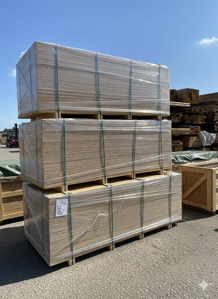 OSB  platen 12mm 2500x675mm – Sterling (Enkel per pallet), Doe-het-zelf en Bouw, Zonnepanelen en Toebehoren, Zo goed als nieuw