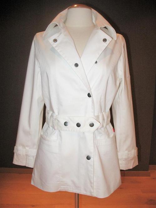 Nieuwe Jackpot jas in witte katoen met ceintuur, mt 36/38, Vêtements | Femmes, Vestes | Été, Neuf, Blanc, Envoi