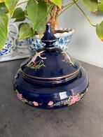 Grote kobalt dekselpot, Antiek en Kunst, Ophalen