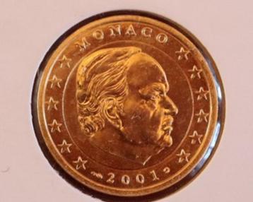 Monaco 2€ 2001 verguld beschikbaar voor biedingen