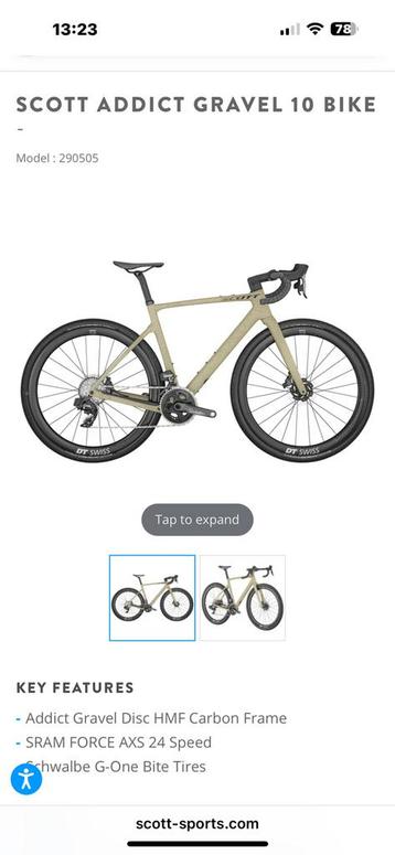 Scott Addict Gravel 10 taille L 56, Enlèvement, Comme neuf, Autres marques