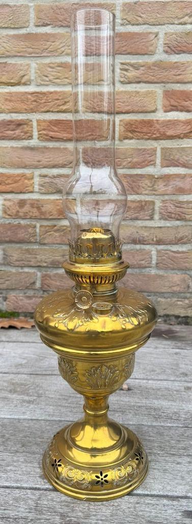 Koperen olielamp (Lempereur & Bernard Liège), Antiek en Kunst, Antiek | Brons en Koper, Koper, Ophalen