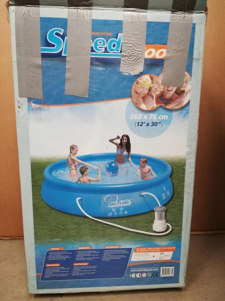 Piscine Intex Diamètre 366 H 76 + pompe + Housse, Tuin en Terras, Zwembaden, Zo goed als nieuw, Opblaaszwembad, Minder dan 80 cm
