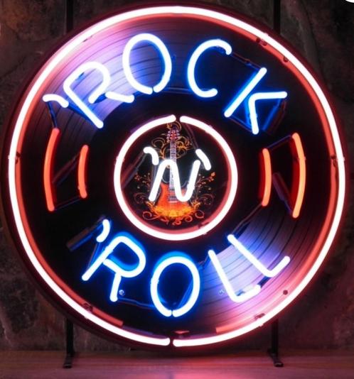 Néon Rock 'N Roll 65cm, Verzamelen, Automaten | Jukeboxen, Ophalen