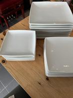 Set Yong Squito Borden Wit Vierkant, Huis en Inrichting, Keuken | Servies, Ophalen, Gebruikt, Bord(en), Effen