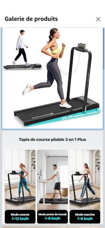 Tapis de course pliable 12km/h beschikbaar voor biedingen