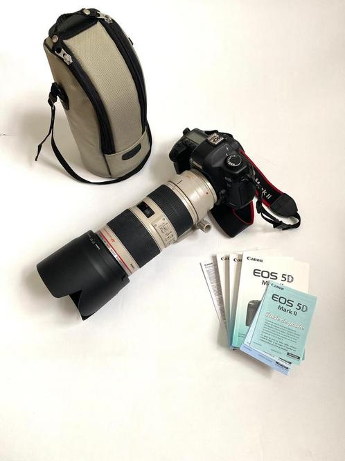 Canon 5D Mark II + Canon EF 70-200 2.8 (L IS 2 USM), Audio, Tv en Foto, Foto | Lenzen en Objectieven, Gebruikt, Ophalen