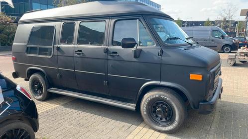 Chevy van G30 6,2 diesel 1991, Auto's, Oldtimers, Particulier, Diesel, Zwart, Ophalen