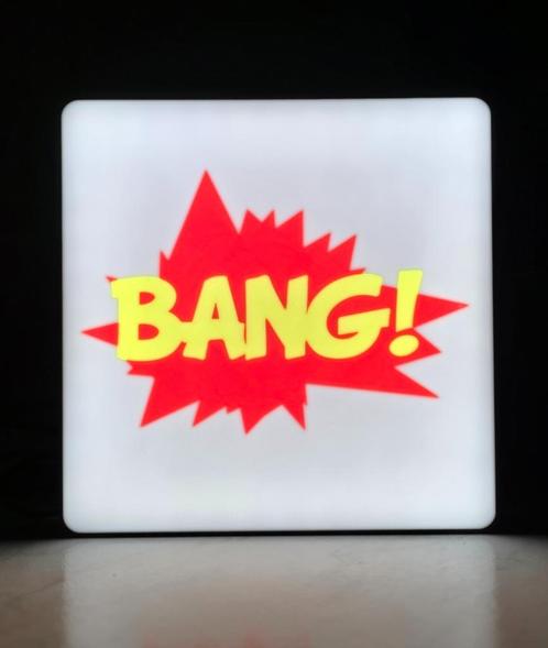 BANG! Comic LED Lamp – Pop-art Stijl Wandlamp, Huis en Inrichting, Lampen | Losse lampen, Nieuw, Led-lamp, Minder dan 30 watt