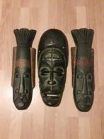 3 decoratieve maskers, Enlèvement ou Envoi, Comme neuf