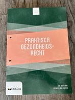 Praktisch gezondheidsrecht, 2021, Ophalen, Nieuw, Hoger Onderwijs, De boeck