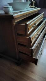 Commode 4 tiroirs en chêne, Maison & Meubles, Armoires | Commodes, 3 ou 4 tiroirs, 25 à 50 cm, 50 à 100 cm, Utilisé