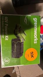 Batterie greenworks 40v avec station de charge, Ophalen of Verzenden