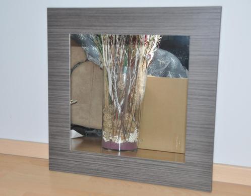 Lot 3 grands miroirs carrés 59,5cmx59,5cm,cadre en compressé, Huis en Inrichting, Woonaccessoires | Spiegels, Zo goed als nieuw