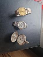 3 vintage horloges, Ophalen, Zakhorloge, Verguld, Onbekend