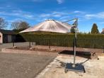 Parasol 240x240 MET granieten voet 80x80, Tuin en Terras, Parasols, Ophalen, Gebruikt, 2 tot 3 meter, Parasolvoet