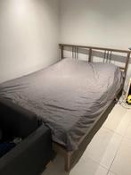 Bed 200x180 (Mattress + frame), Ophalen, Gebruikt, Beige, Tweepersoons