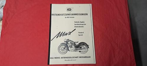 NSU MAX en NSU LUX werkplaatshandboek, Motoren, Onderdelen | Oldtimers, Ophalen of Verzenden
