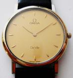Montre Omega DeVille Classic Extra-Plate, cal. 1478, 1991, Bijoux, Sacs & Beauté, Montre-bracelet, Enlèvement ou Envoi, Cuir, Utilisé