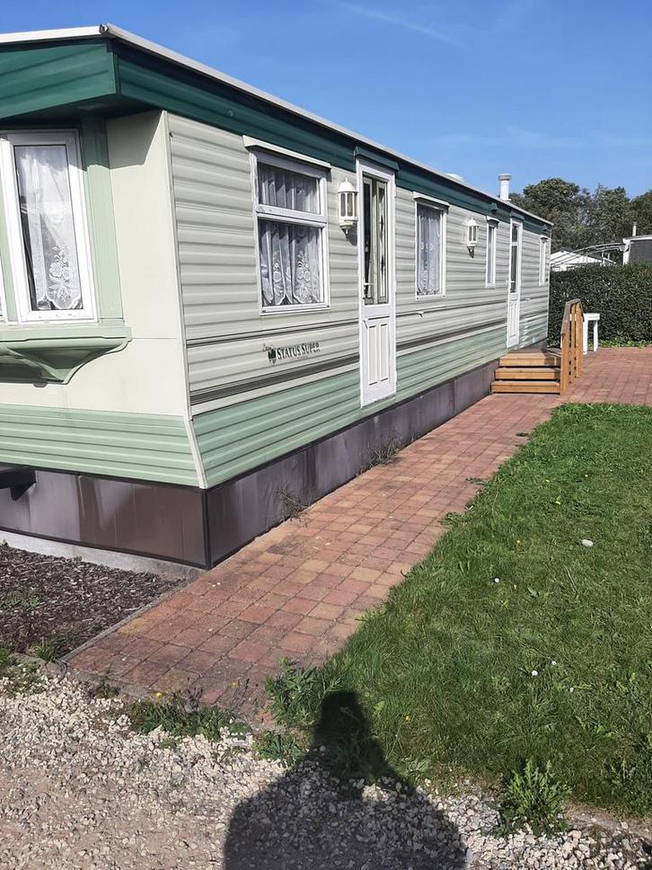 Stacaravan te koop - Camping Heultje, Caravans en Kamperen, Stacaravans, tot en met 4, Ophalen