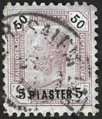 1 Postzegel Levant  Keizer Franz Joseph 1891 beschikbaar voor biedingen