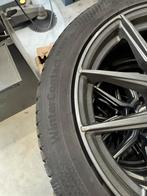 pneus neige + jantes alu, Autos : Pièces & Accessoires, Pneus & Jantes, Véhicule de tourisme, Enlèvement, Utilisé, Pneus hiver
