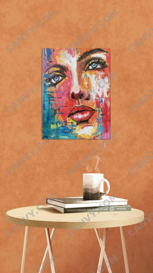 Modern origineel kleurrijk schilderij Mk Art, Antiek en Kunst, Kunst | Schilderijen | Modern, Ophalen of Verzenden