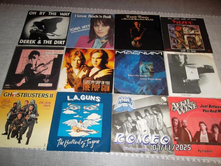 20 SINGELS -ROCK / POP, Cd's en Dvd's, Vinyl | Pop, Gebruikt, Ophalen of Verzenden
