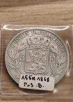 pièce 5 francs belge - Léopold II 1868 155a, Ophalen of Verzenden, Losse munt, Zilver
