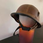 Lederlookhelm, Motoren, Kleding | Motorhelmen, Ophalen of Verzenden