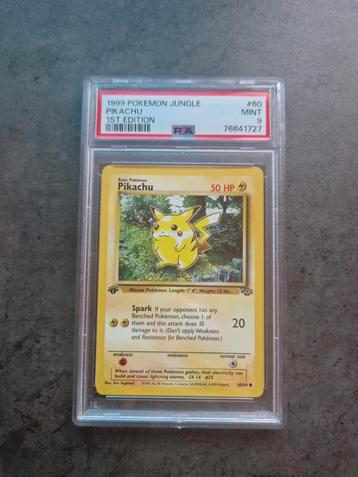 Pikachu 1ère édition de Jungle PSA 9