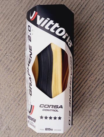 Pneu Vittoria Corsa Control Graphene 2.0 700x25c beschikbaar voor biedingen