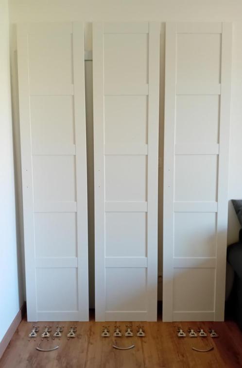 3 witte Bergsbo deuren 50 x 229cm voor Ikea Pax kast, Huis en Inrichting, Kasten | Kleerkasten, Gebruikt, 200 cm of meer, 50 tot 100 cm