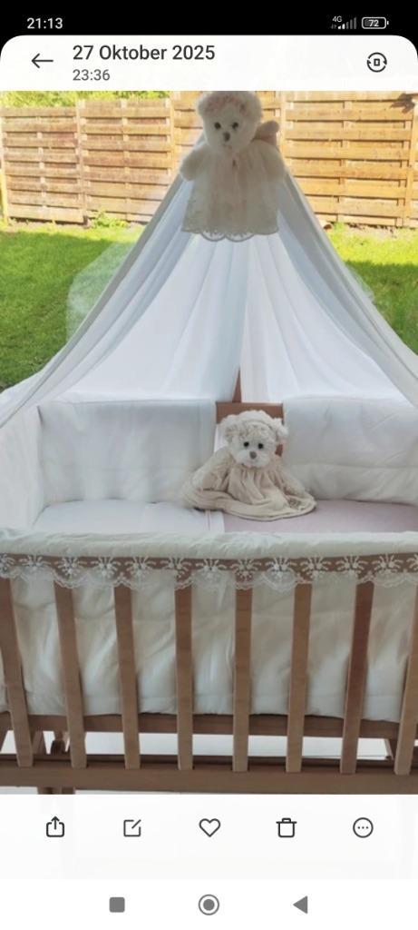 Wieg babyrace compleet, Kinderen en Baby's, Babywiegjes en Ledikanten, Zo goed als nieuw, Wieg, Ophalen of Verzenden