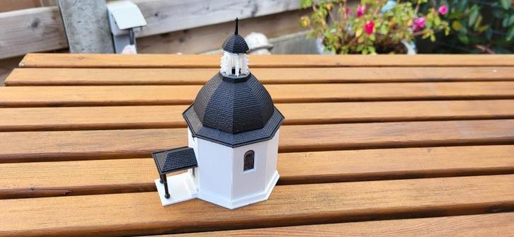 vollmer 42412 mooie grote kapel met led verlichting !, Hobby en Vrije tijd, Modeltreinen | H0, Ophalen of Verzenden