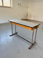 Vintage retro schoolbank, Huis en Inrichting, Ophalen, Gebruikt, Bureau