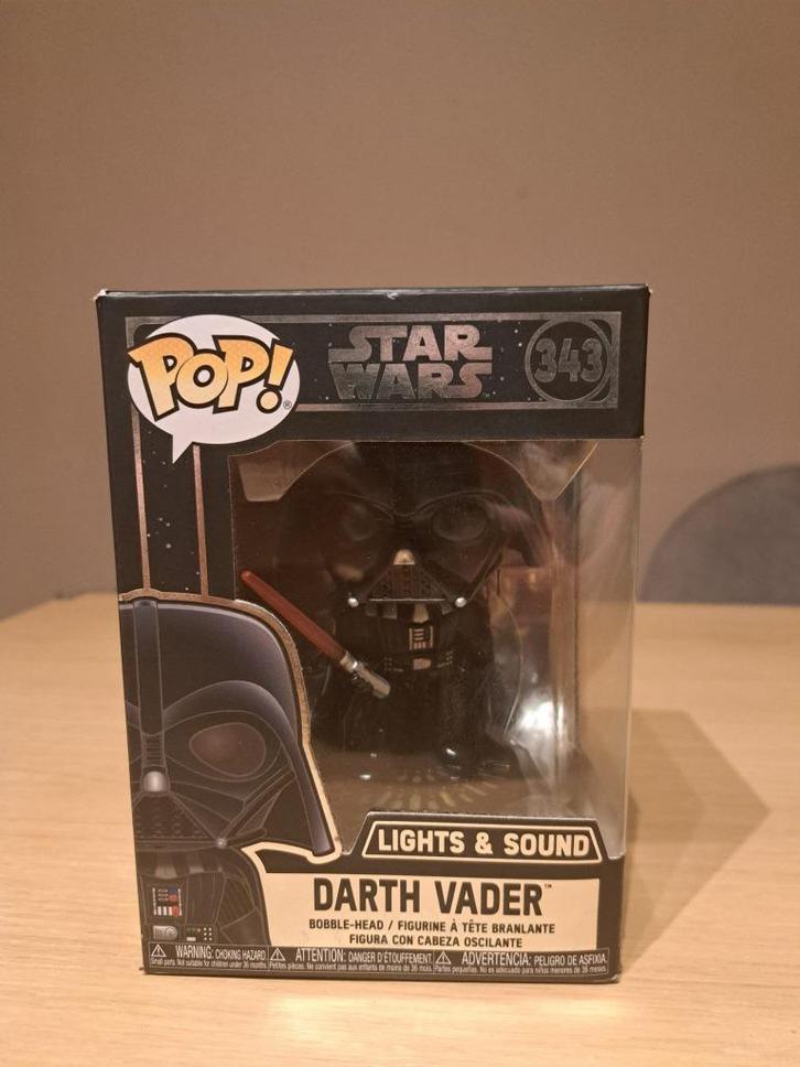 Funko Pop! Star Wars #343 Darth Vader – Lights & Sound, Verzamelen, Star Wars, Zo goed als nieuw, Beeldje of Buste, Ophalen of Verzenden