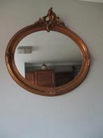 Spiegel in vergulde kader, L XV, Ophalen, Zo goed als nieuw, Minder dan 100 cm, Ovaal
