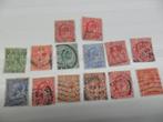 Vintage 14 postzegels gestempeld George V staat zie de 4 fot, Ophalen of Verzenden, Gestempeld