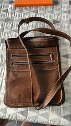Lederen handtas voor heren, Ophalen, Zo goed als nieuw, Bruin, Schoudertasje