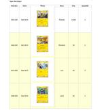 Cartes Pokémon japonaises – Type électrique (entre 50 cents, Ophalen, Zo goed als nieuw