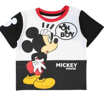 Mickey Mouse T-shirt Oh Boy - Mt 92-98-104-110-116-128 beschikbaar voor biedingen