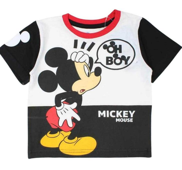 Mickey Mouse T-shirt Oh Boy - Mt 92-98-104-110-116-128, Kinderen en Baby's, Kinderkleding | Maat 116, Nieuw, Jongen, Shirt of Longsleeve