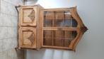 vitrine chêne, Avec porte(s), Comme neuf, 100 à 150 cm, Chêne
