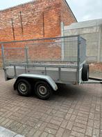 Aanhangwagen dubbelasser 750Kg, Ophalen of Verzenden, Zo goed als nieuw