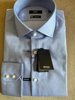 Nieuw onuitgepakt hemd Hugo Boss blauw met originele labels, Nieuw, Ophalen of Verzenden, Halswijdte 41/42 (L), Hugo boss