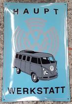 VW T1 Haupt werkstatt zwaar emaillen decoratie bord, Ophalen of Verzenden, Zo goed als nieuw, Reclamebord