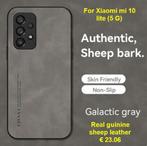 Luxury Sheepskin Leather Case Xiaomi Mi 10 Lite - NOG NIEUW, Nieuw, Frontje of Cover, Ophalen of Verzenden