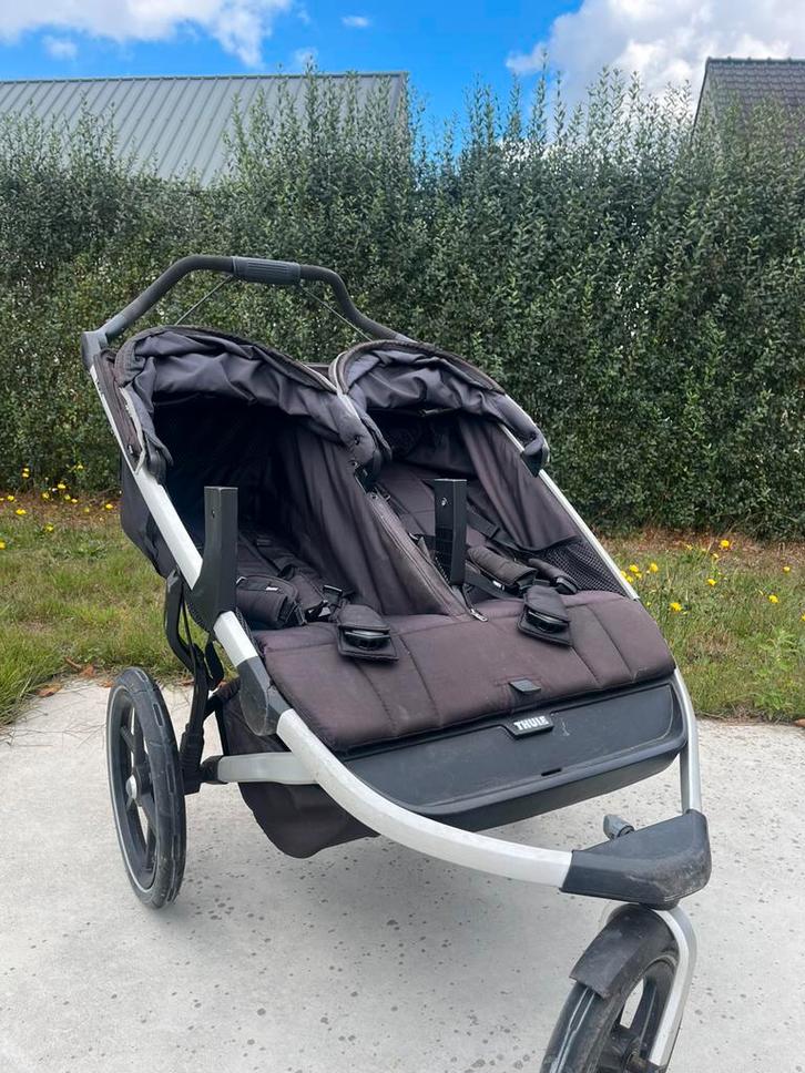 Thule Urban Glide Duowagen - inclusief babywieg, Kinderen en Baby's, Tweelingen en Meerlingen, Gebruikt, Kinderwagen of Buggy